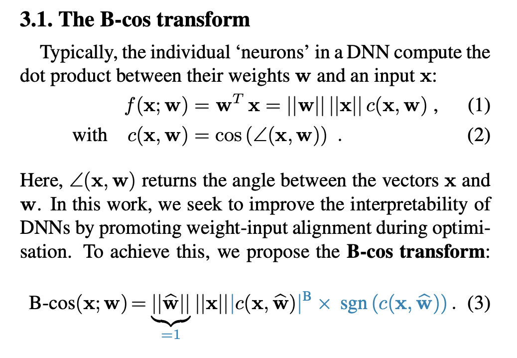The B-cos transform explained